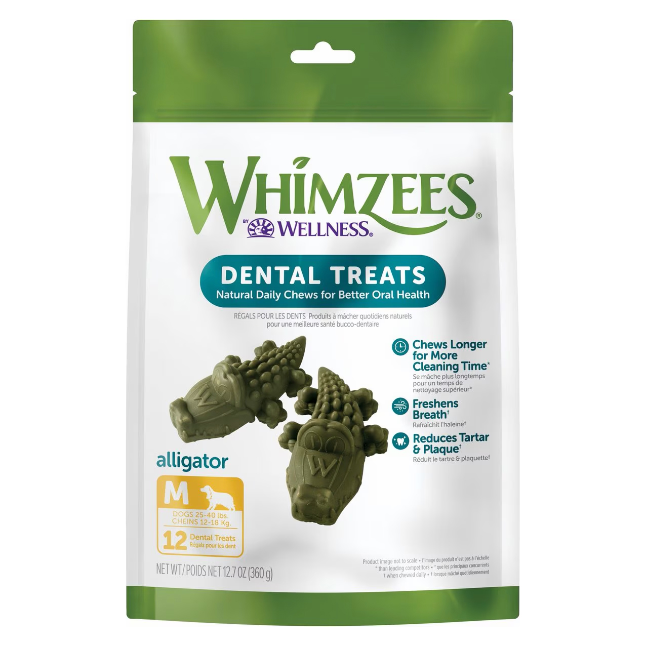 WHIMZEES by Wellness Alligator Dental Chews